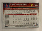 #80 Adam Wainwright St Louis Cardinals 2015 Topps Series One Baseball Card