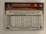 #80 Adam Wainwright Gold 929/2015 St Louis Cardinals 2015 Topps Series One Baseball Card