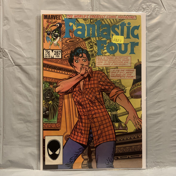 #287 Fantastic Four Peggy McArthur Marvel Comics BQ 9252