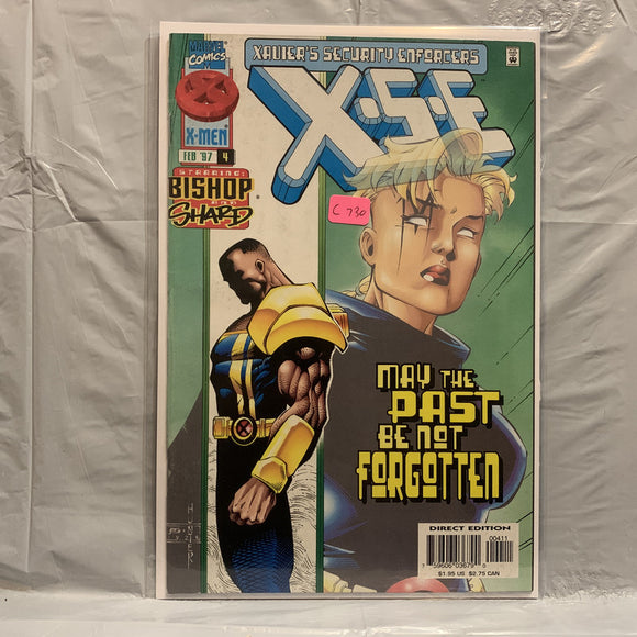 #4 X-5-E Xavier's Security Enforcers May the Past be not Forgotten Marvel Comics BQ 9262