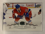 #98 Jonathan Drouin Montreal Canadiens 2018-19 Upper Deck Series One Baseball Card