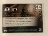 #H-3 Babe Ruth New York Yankees 2015 Topps Series One Baseball Card