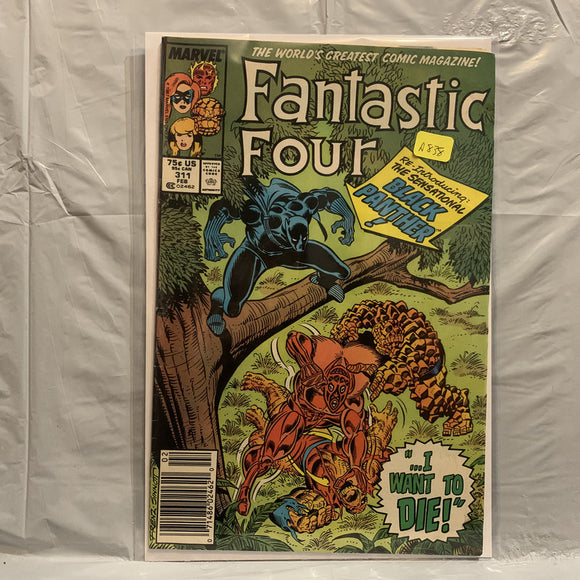 #311 Fantastic Four The Sensational Black Panther Marvel Comics BQ 9267