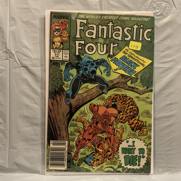 #311 Fantastic Four The Sensational Black Panther Marvel Comics BQ 9267