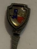 Texas State Flag Pewter Souvenir Spoon