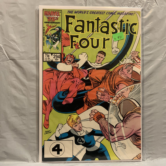 #294 Fantastic Four Marvel Comics BQ 9272
