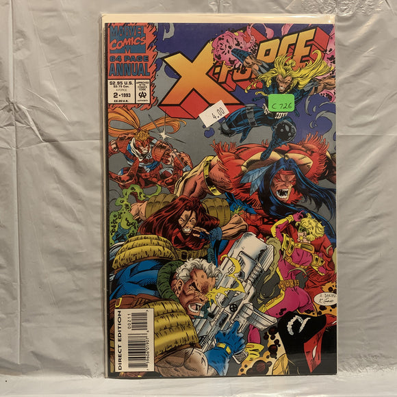 #2 X-Force Annual Marvel Comics BQ 9277