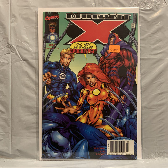 #21 Mutant X He's Killed Apocalypse Marvel Comics BQ 9285