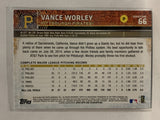 #66 Vance Worley Pittsburgh Penguins 2015 Topps Series One Baseball Card