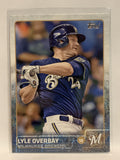#57 Lyle Overbay Milwaukee Brewers 2015 Topps Series One Baseball Card