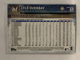 #57 Lyle Overbay Milwaukee Brewers 2015 Topps Series One Baseball Card