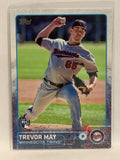 #55 Trevor May Rookie Minnesota Twins 2015 Topps Series One Baseball Card