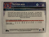 #55 Trevor May Rookie Minnesota Twins 2015 Topps Series One Baseball Card