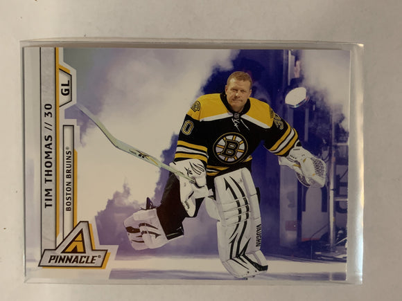 #180 Tim Thomas Boston Bruins 2011-12 Pinnacle Hockey Card  NHL