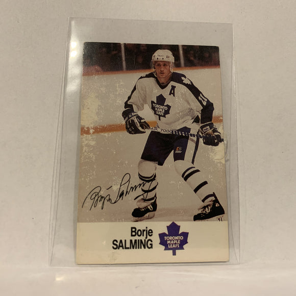 #Esso Borge Salming Toronto Maple Leafs  1988-89 Esso Hockey Card AS