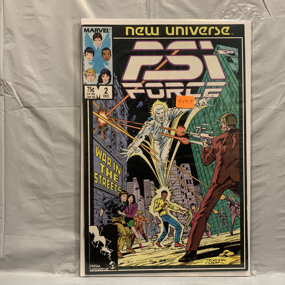 #2 PSI Force War in the Streets New Universe Marvel Comics BR 9303