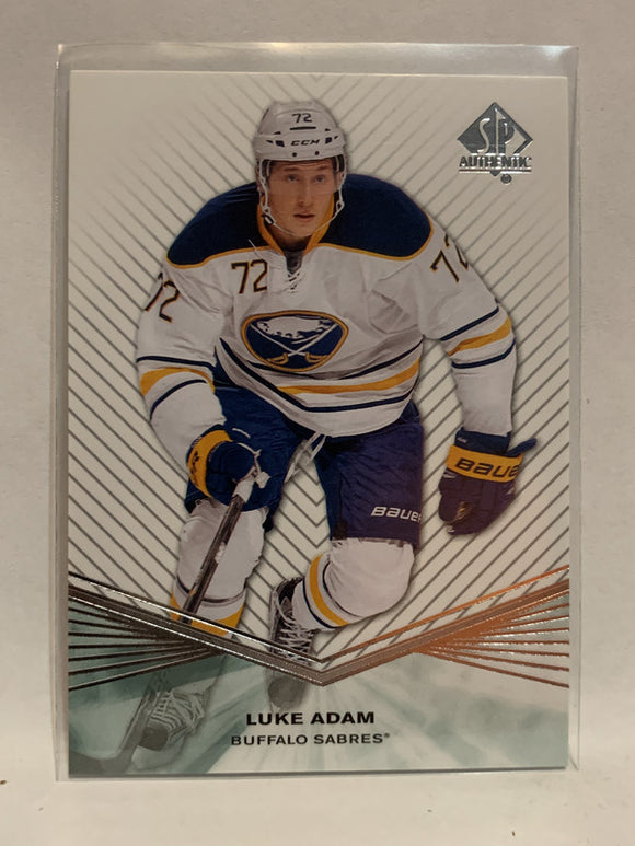 #125 Luke Adam Buffalo Sabres 2011-12 SP Authentic Hockey Card  NHL