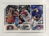 #311 Verlander Cease Manoah Era Leaders 2023 Topps Series One Baseball Card