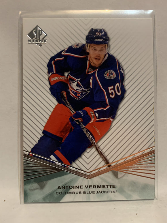 #99 Antoine Vermette Columbus Blue Jackets 2011-12 SP Authentic Hockey Card  NHL