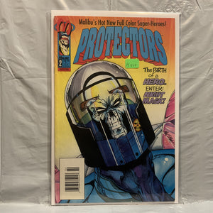 #2 Protectors Enter Night Mask Malibu Comics BR 9308