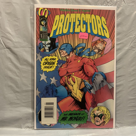 #1 Protectors The Mence of Mr Monday Malibu Comics BR 9309
