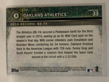 #33 Team Card Oakland Athletics 2015 Topps Series One Baseball Card
