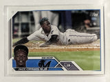 #172 Jazz Chisholm Jr   Miami Marlins 2023 Topps Series One Baseball Card