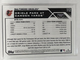 #112 Oriole Park at Camden Yards Baltimore Orioles 2023 Topps Series One Baseball Card