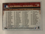 #29 Brandon Belt Checklist 2015 Topps Series One Baseball Card