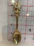 Lethbridge Alberta Canada Maple Leaf Souvenir Spoon