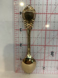 Lethbridge Alberta Canada Maple Leaf Souvenir Spoon