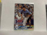 #324 Jake Odorizzi Tampa Bay Rays 2018 Topps Series 1 Baseball Card NV