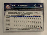 #21 Brett Gardner New York Yankees 2015 Topps Series One Baseball Card