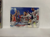 #349 Team Card Washinton Nationals 2018 Topps Series 1 Baseball Card NV