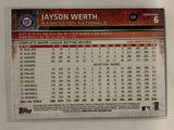 #6 Jayson Werth Washington Nationals 2015 Topps Series One Baseball Card