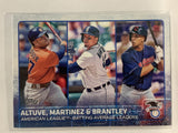 #2 Altuve Martinez Brantley American League Batting Average Leaders 2015 Topps Series One Baseball Card