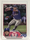 #286 Ezequiel Duran Rookie Texas Rangers 2023 Topps Series One Baseball Card