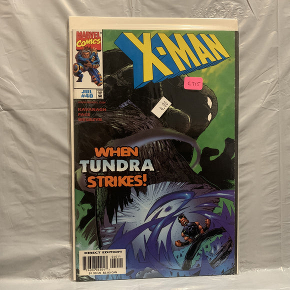 #40 X-Man When Tundra Strikes Marvel Comics BR 9338