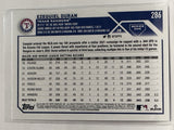 #286 Ezequiel Duran Rookie Texas Rangers 2023 Topps Series One Baseball Card