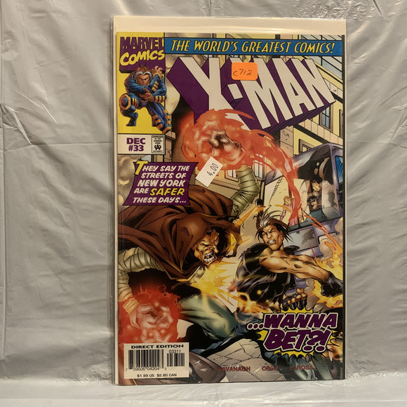 #33 X-Man Wanna Bet Marvel Comics BR 9341