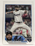#107 Sandy Alcantara Miami Marlins 2023 Topps Series One Baseball Card