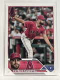 #327 Patrick Sandoval Los Angeles Angels 2023 Topps Series One Baseball Card