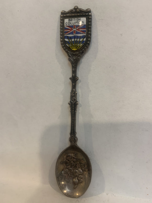 British Columbia Flag Crest Souvenir Spoon