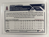#327 Patrick Sandoval Los Angeles Angels 2023 Topps Series One Baseball Card