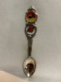 Cook Islands Flag Hibiscus Flower Souvenir Spoon