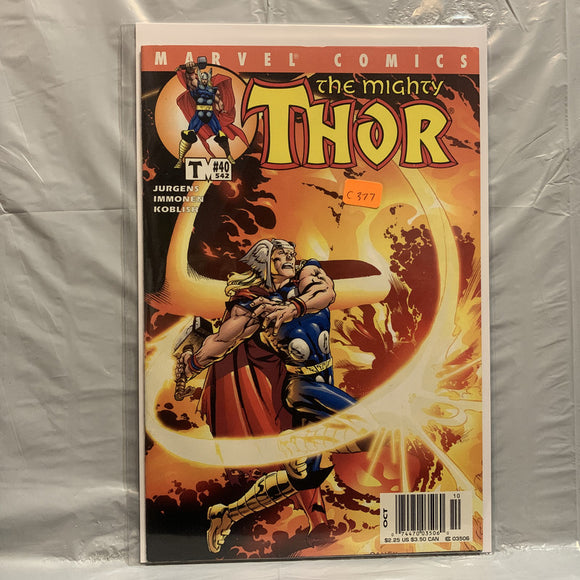 #40 The Mighty Thor  Marvel Comics BS 9361