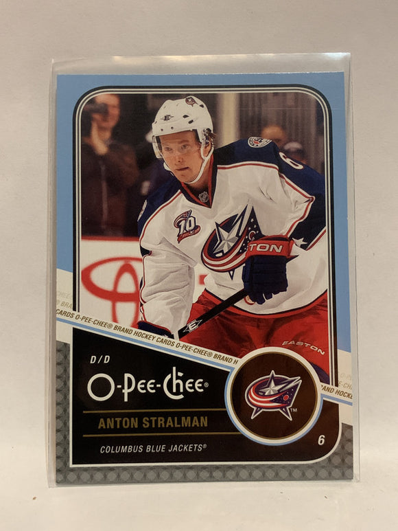 #390 Anton Stralman Columbus Blue Jackets 2011-12 O-PEE-CHEE Hockey Card  NHL