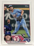 #37 Josh Smith Rookie Texas Rangers 2023 Topps Series One Baseball Card