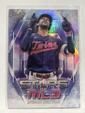 #SMLB-12 Byron Buxton Stars of MLB Minnesota Twins 2023 Topps Series One Baseball Card