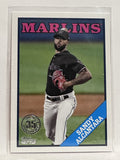#T88-3 Sandy Alcantara Miami Marlins 2023 Topps Series One Baseball Card